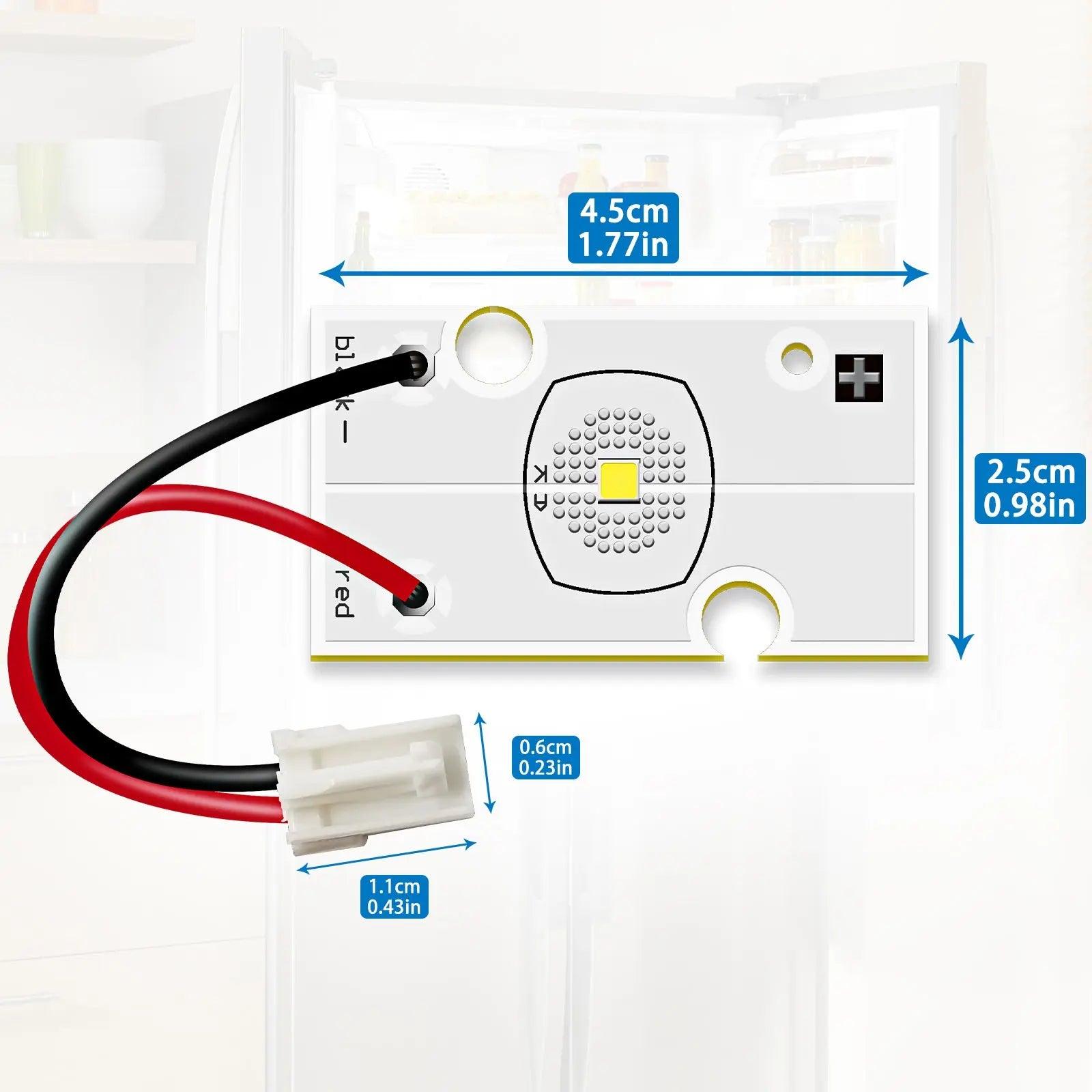 W10843353 Whirlpool Maytag Jenn-Air Kenmore Ikea Refrigerator LED lights HPUY
