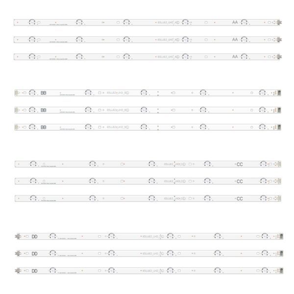 EAV63673007 SSC 65UJ63 LED Backlight Strips (12) for LG 65UJ6300-UA HPUY