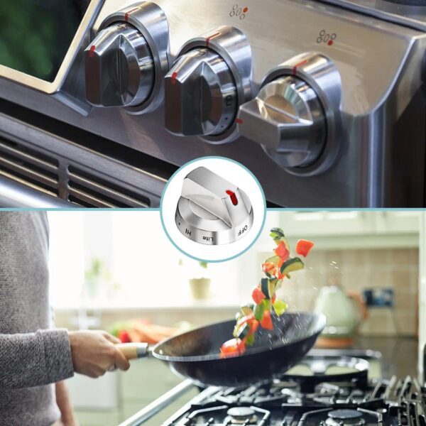 Upgraded DG64-00473A Stove Knobs replacement Compatible with Samsung gas stove HPUY