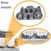 W10195416 KitchenAid Dishwasher Rack Wheels Compatible Whirlpool Maytag
