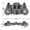 W10195416 KitchenAid Dishwasher Rack Wheels Compatible Whirlpool Maytag