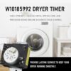 WPW10185992_Whirlpool_Dryer_Timer_Compatible_Mayta_4 WPW10185992 Whirlpool Dryer Timer Compatible Maytag Kenmore