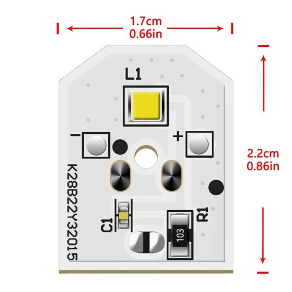 WR55X11132 GE Refrigerator led light bulb HPUY