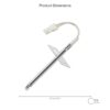 DG32-00002B Temperature Sensor dimensions - 0.7 cm, weight 9 g