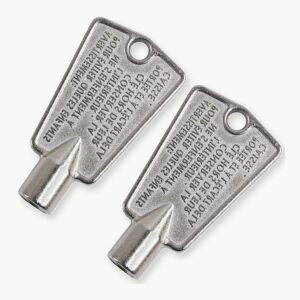 2PCS 216702900 Freezer Door Key Replacement for Frigidaire Kenmore GE Freezer