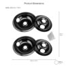 B0B7457P2R Drip Pan dimensions - 25.0 x 20.0 x 8.0 cm, weight 650 g